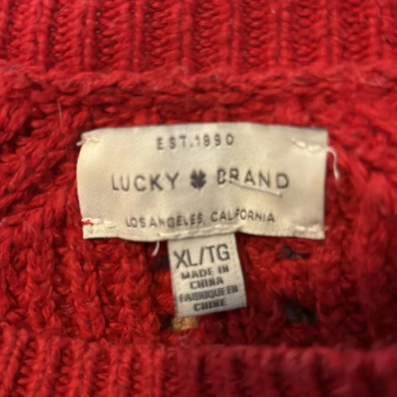 Lucky Brand women’s multi color knit sweater size XL - Picture 7 of 8